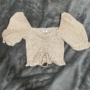 cotton on gingham crop top